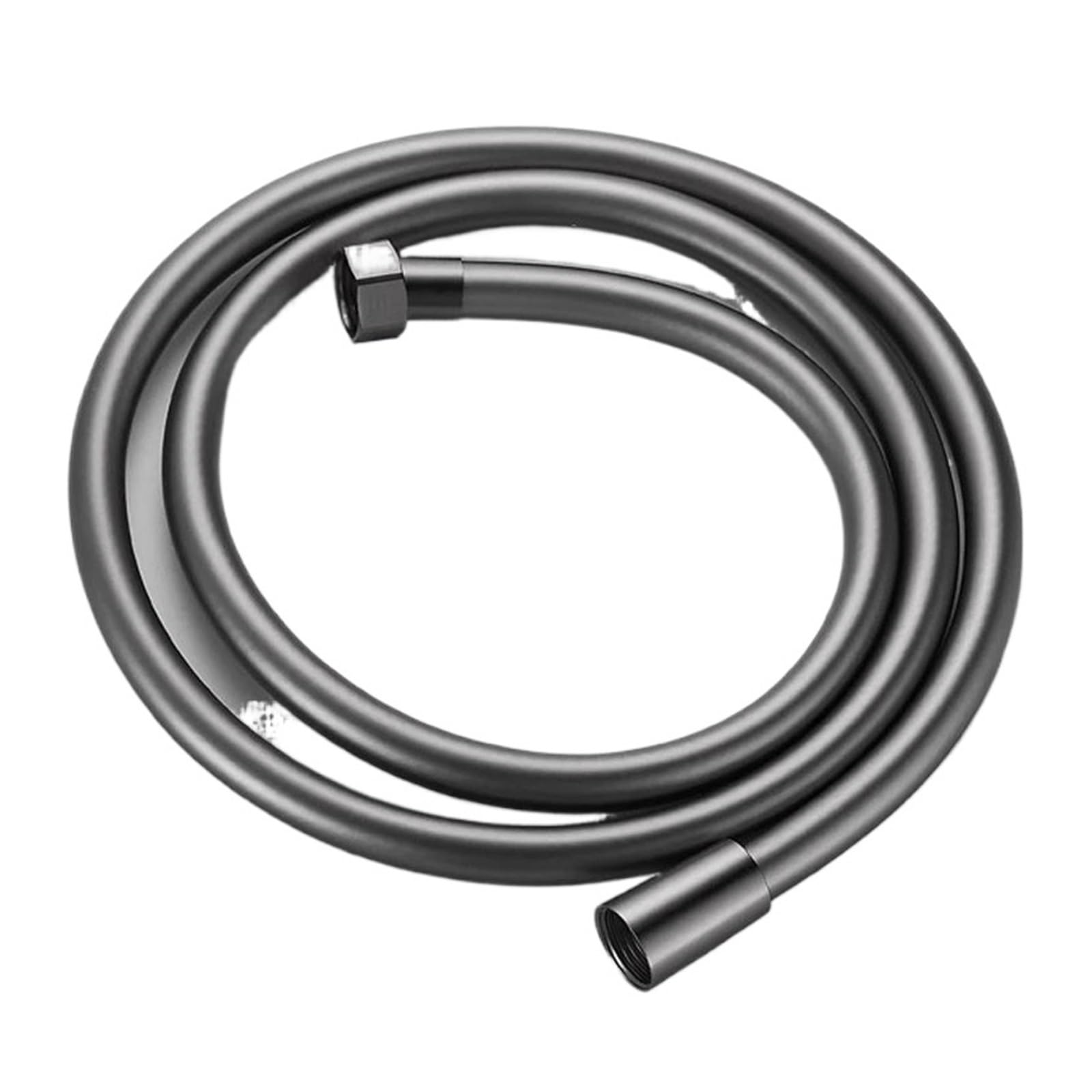 Flexible De Douche Bath Shower Hose Pipe Water Hoses Plumbing Accessories High Pressure Hose PVC Tube Laundry Pipes(Gunmetal Gray-1.5m)