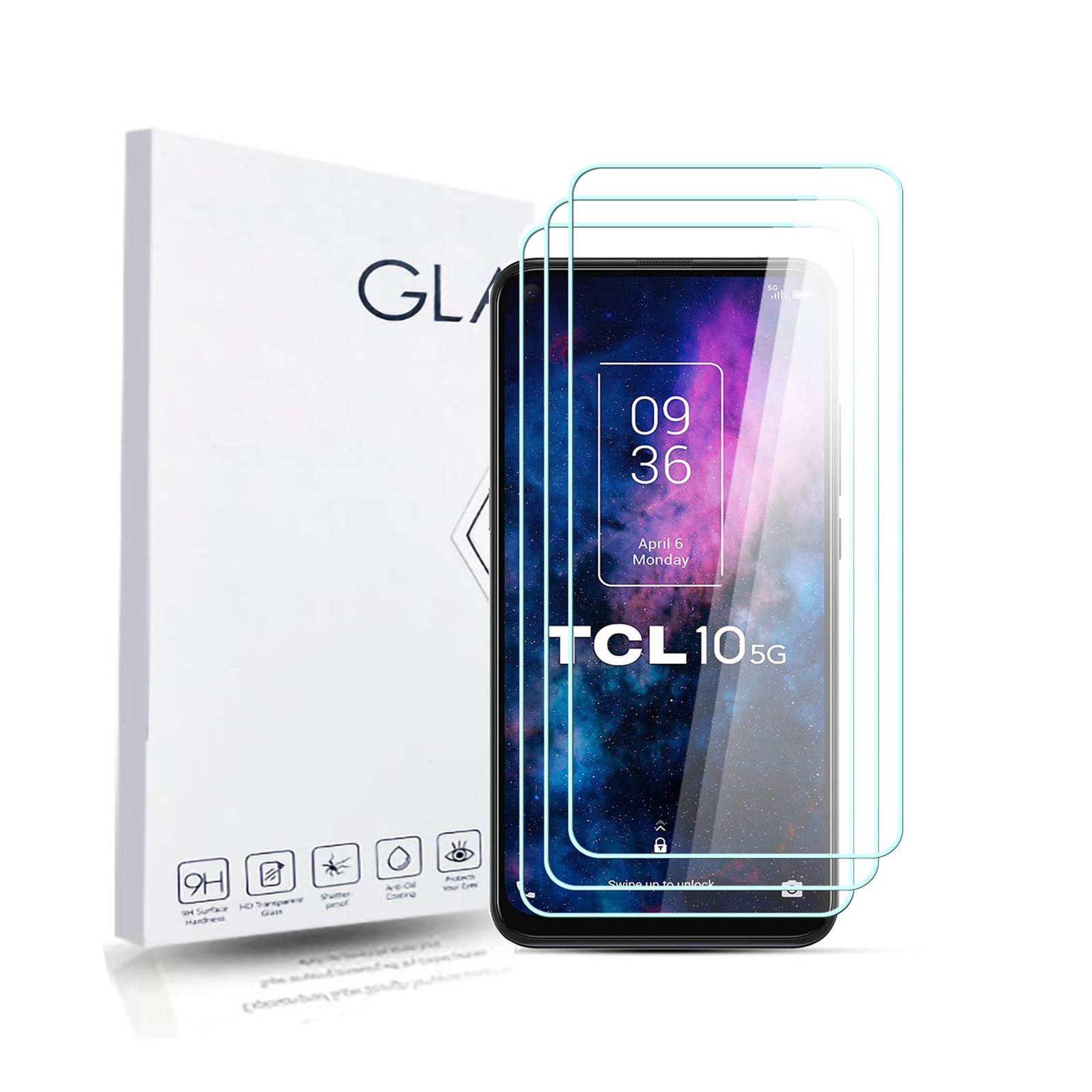 AiMok Pellicola Vetro Temperato Compatibile Con TCL 10 SE, 2 - Foto 6