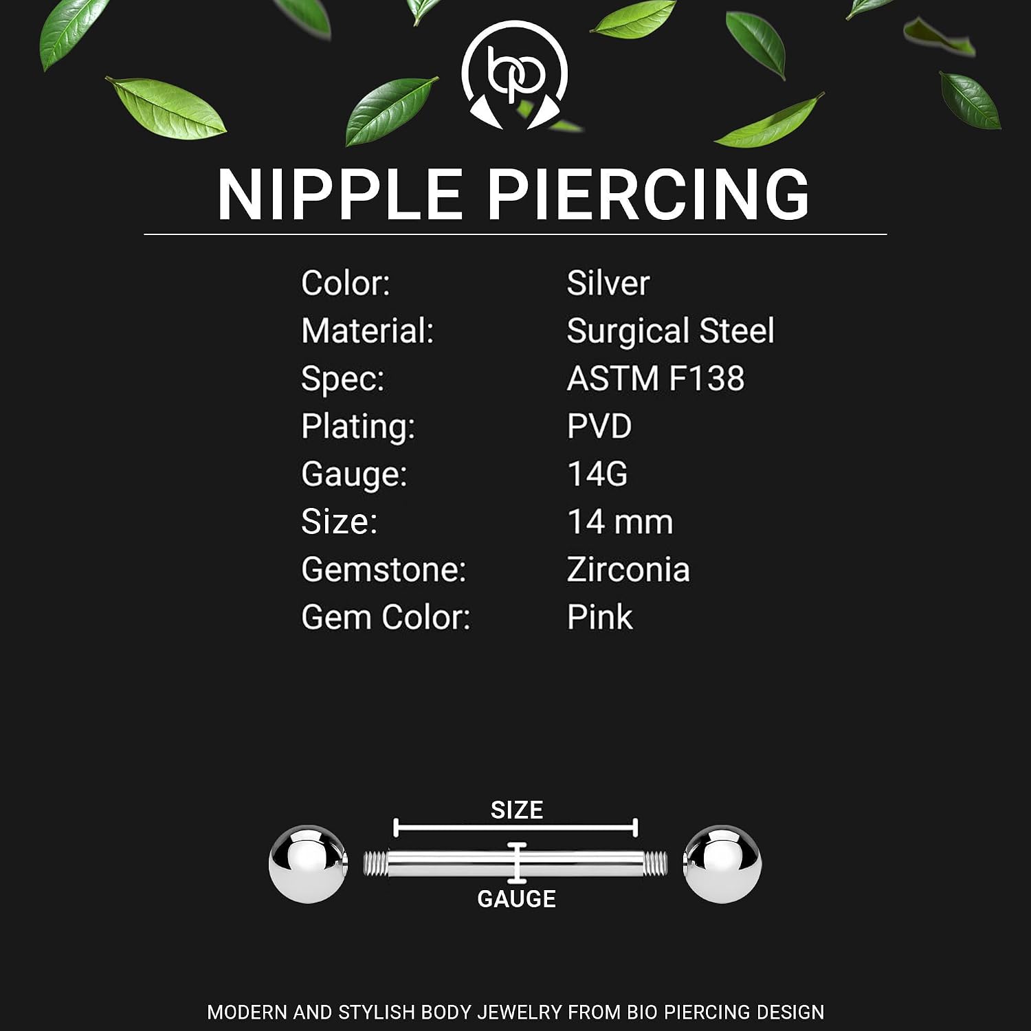 Surgical Steel Nipple Jewelry with Moon and Star, Nipple Piercing Adult Jewelry Piercing Bar Decor BDSM Erotic