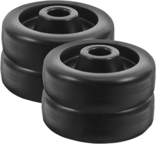 4 Ruedas De Repuesto para Gimnasio Resistentes Al Desgaste Reemplazables Color Negro