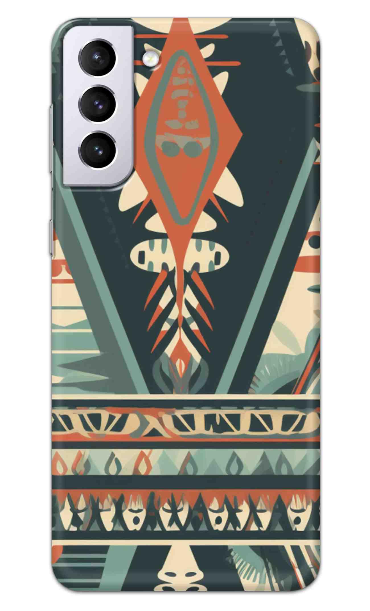 NDCOM for Samsung Galaxy S22 Plus 5G Back Cover Tribal Imprints African Ethnic Art Printed Hard Case