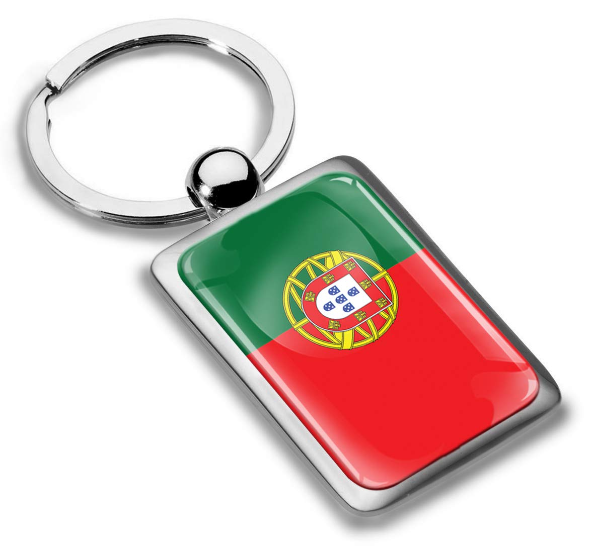Biomar Labs Metal Keyring with 3D Domed Sticker Key Chain Men Women KK