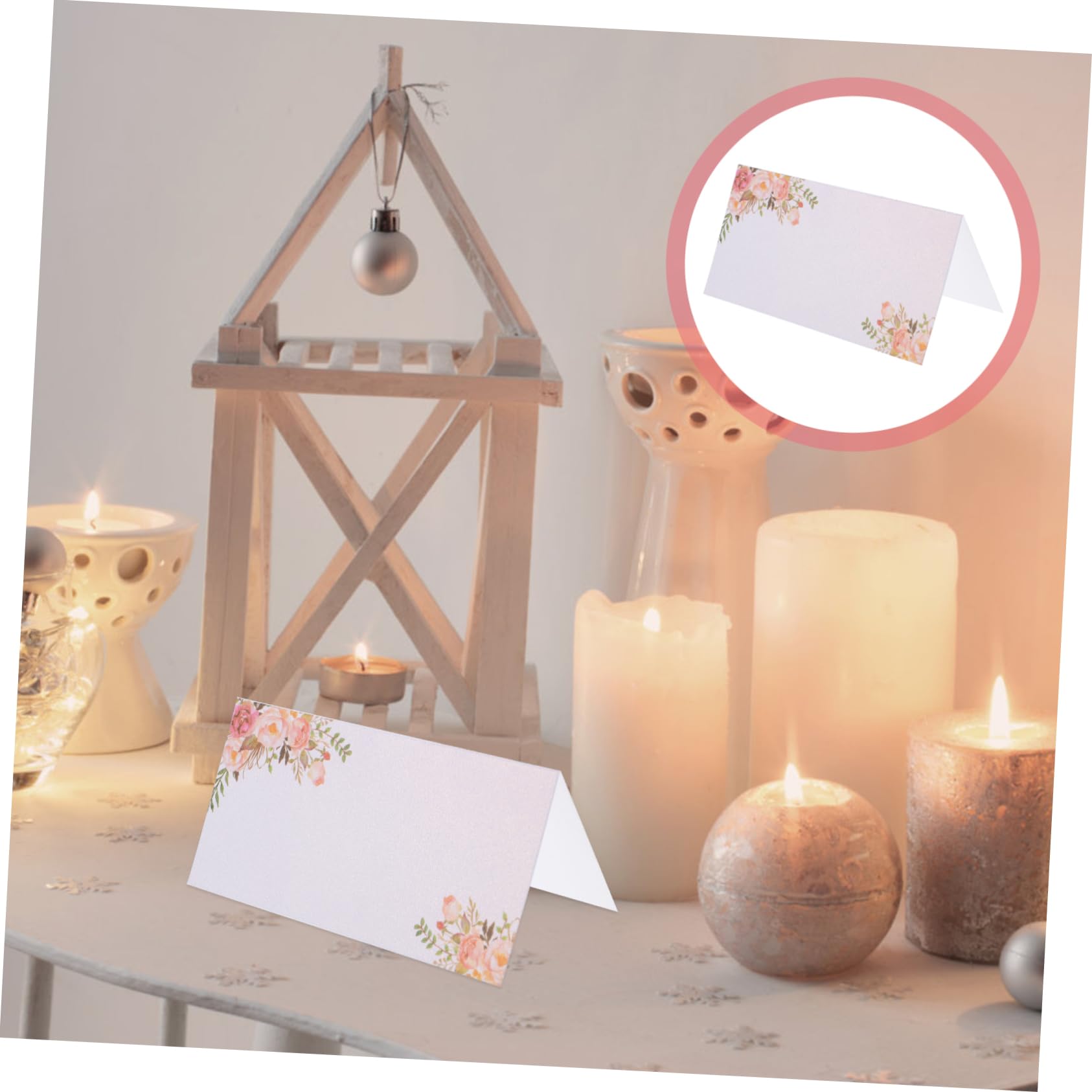 MAGICLULU 3 Sätze Tischkarten Zur Hochzeit Tischschilder Für Hochzeiten Tischkarten Mit Blumenmuster Namenskarten Für Den Tisch Hochzeitseinladungen Tischnummer Für 50 Stück * 3
