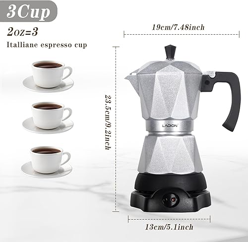 Miniatura 2 de Cafetera de una sola porción para K Cup y café molido, cafetera eléctrica de café expreso, cafeteras eléctricas modernas, olla eléctrica para moka