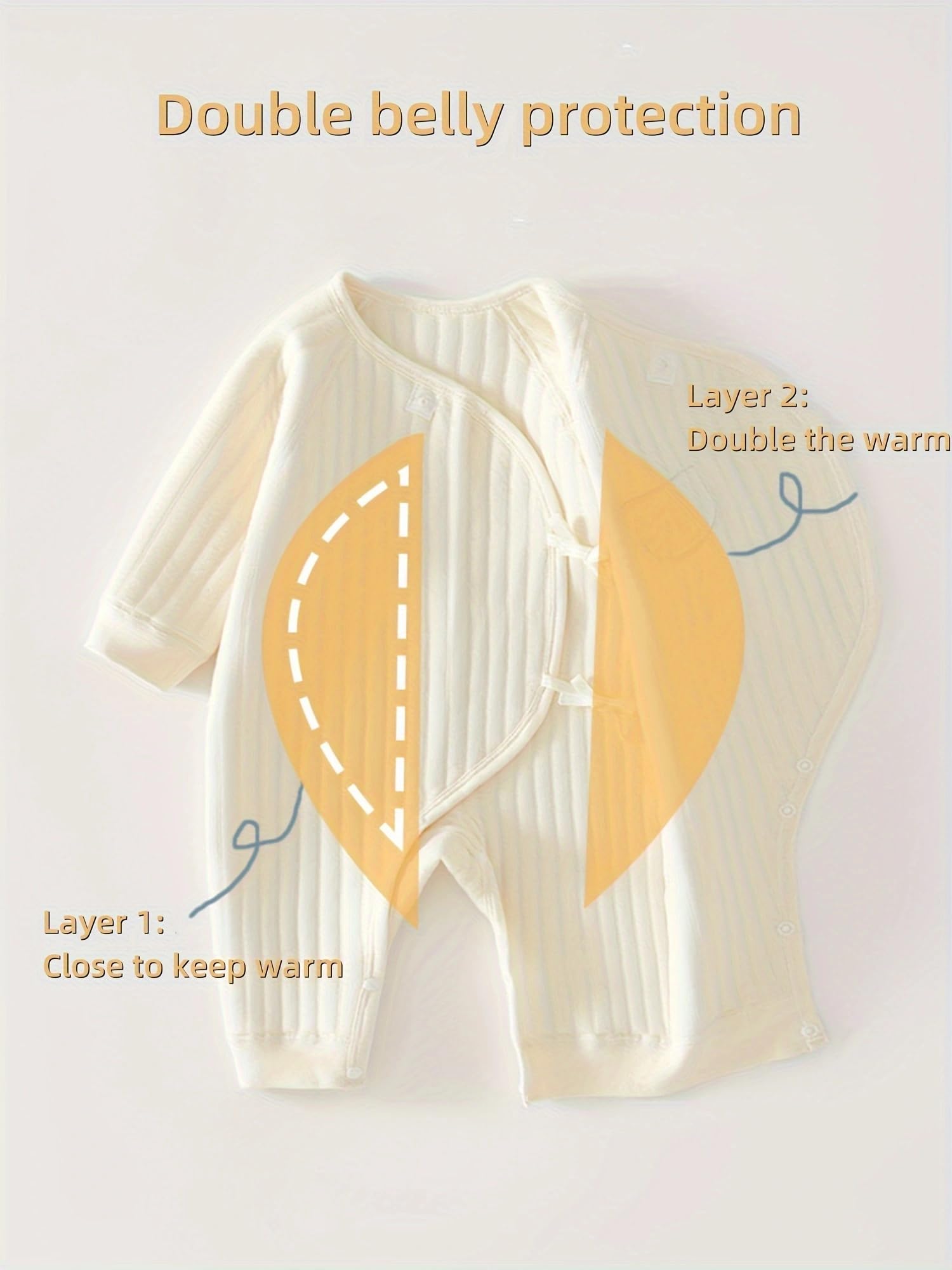 1 Pack Baby Bodysuit, Neugeborenes Baby warme Baumwolle Bodysuit mit Hut, 100% Baumwolle Kleinkind Homewear verdickt Frühling und Herbst Kleidung