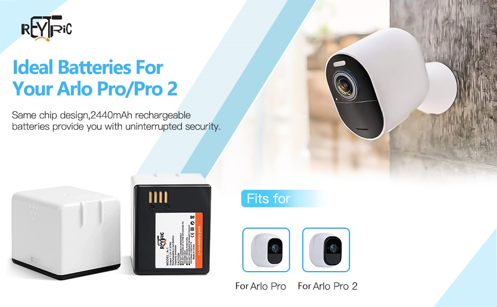 Arlo Camera Charger 2- Pack Batteries And Charger For Arlo Pro,Pro