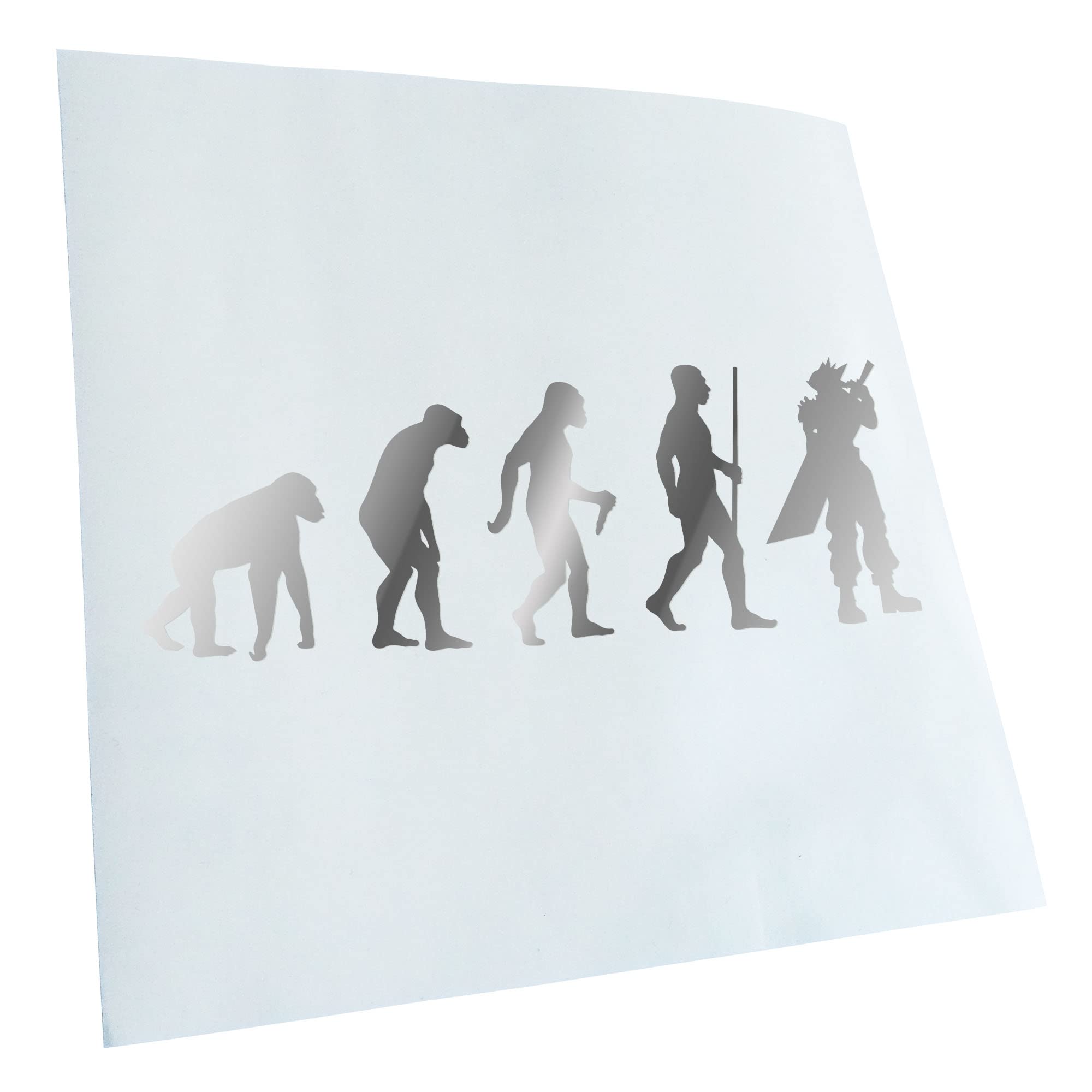 Kiwistar - Car Sticker - RPG Hero Fantasy Evolution - chrome - Decals for Tuning, Vehicle, Truck, Bicyle, SUV, Laptop