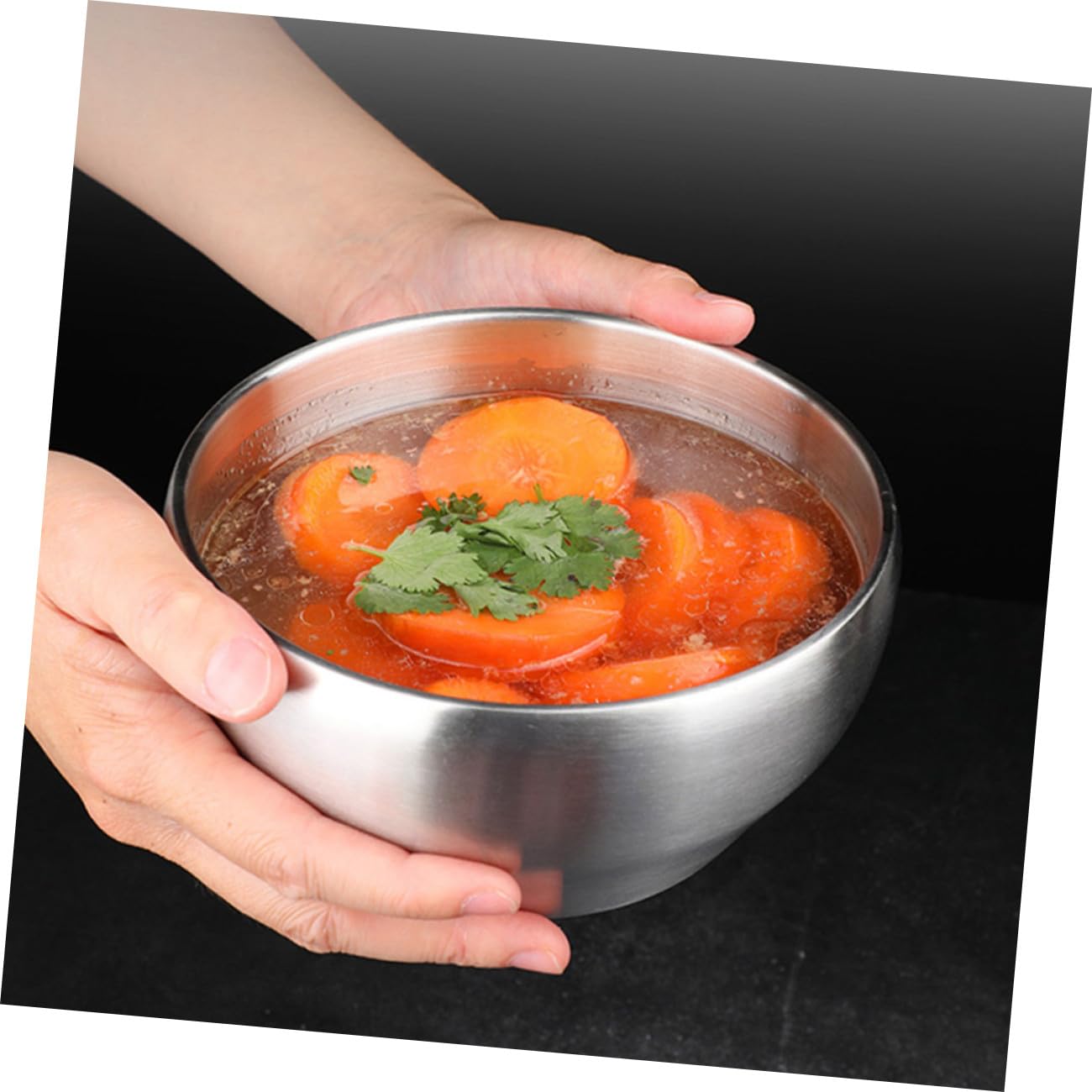 YARNOW 2 Stück Edelstahl Reisschalen 15Cm Ramen Nudelschalen Isolierte Suppenschalen Für Zuhause Und Restaurant