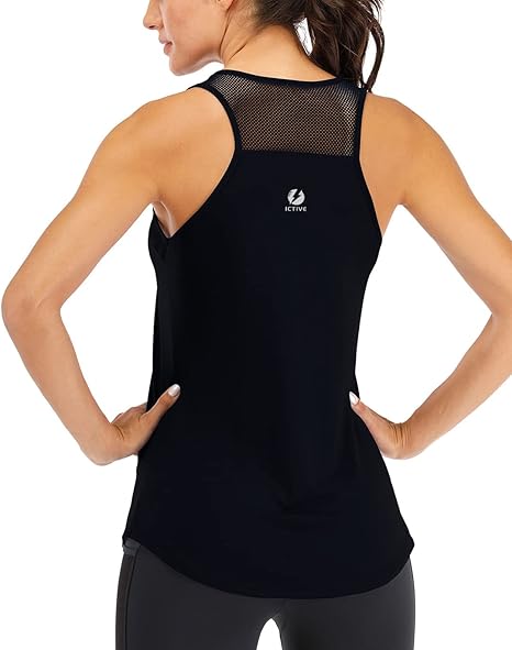 Regata Feminina ICTIVE Costas Nuas - Folgada Para Yoga E Academia