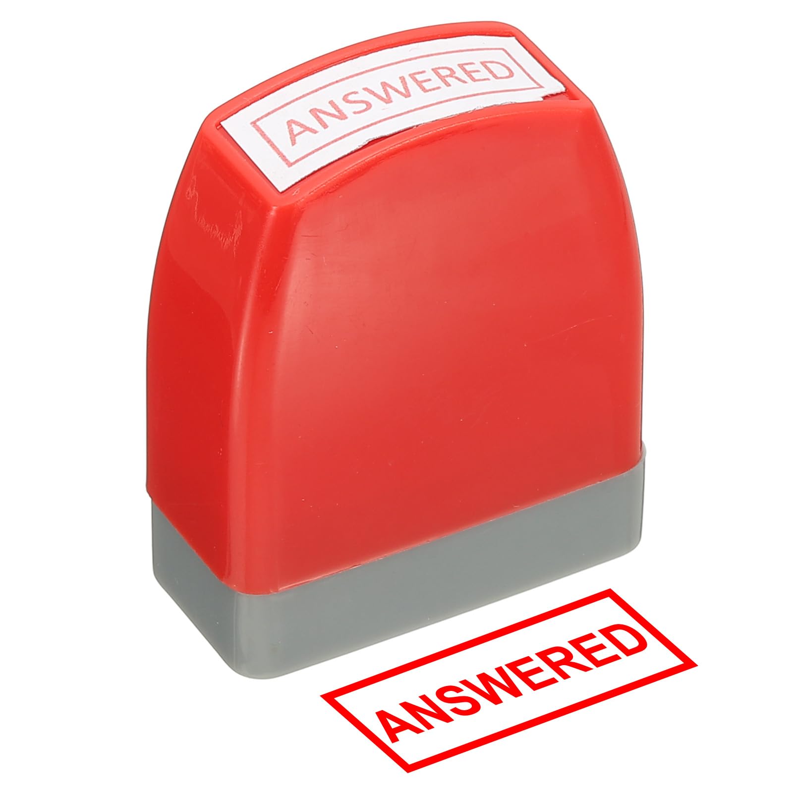 PATIKIL Answered Notice Stamp Self Inking, Red Ink Office Pre Inked Message Stamp for Business, Red — image 1