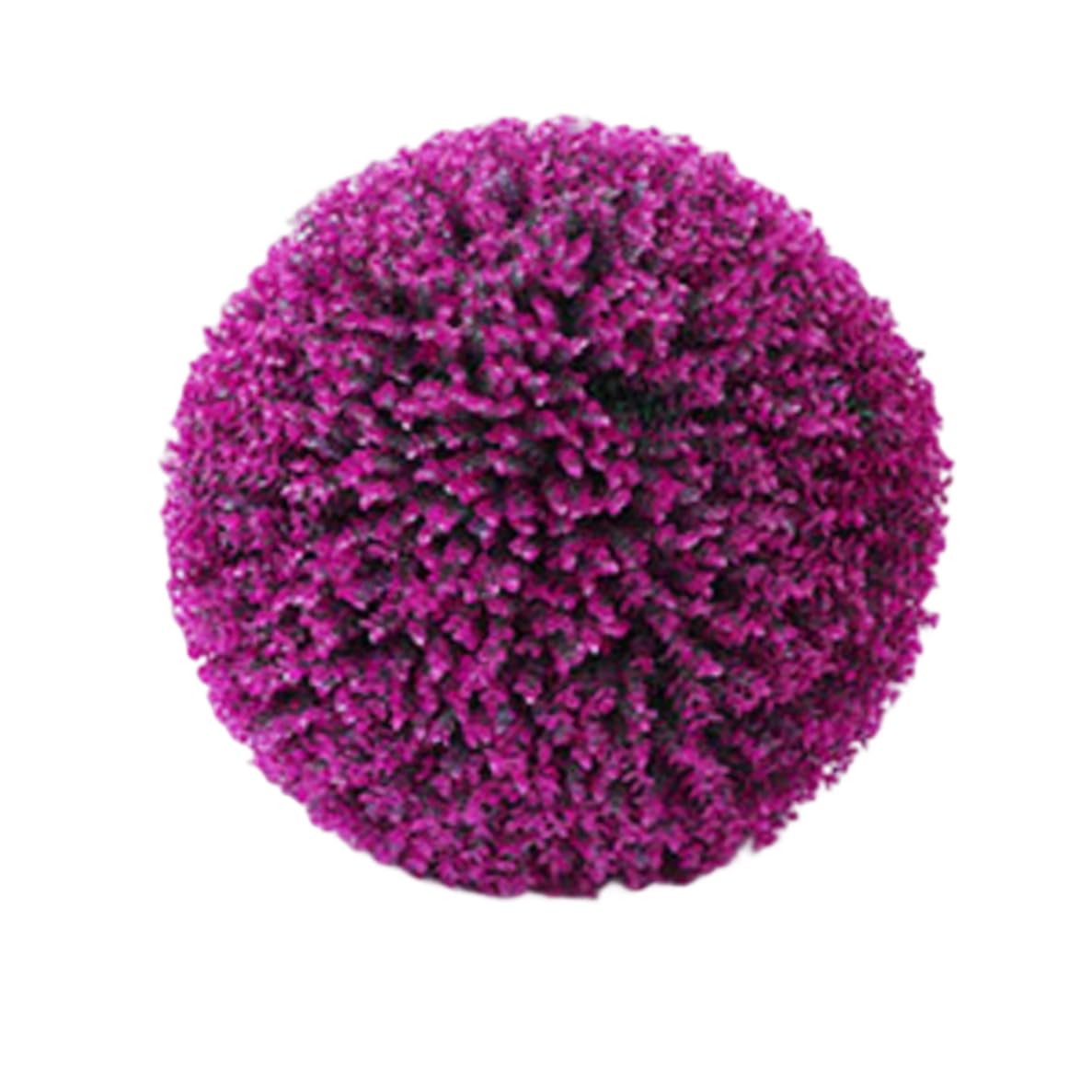 Topiaria Artificiale Palla Decorativa appesa Finta Palla di bosso Pianta per la Decorazione Domestica, Rosso violaceo 35 cm, Finta