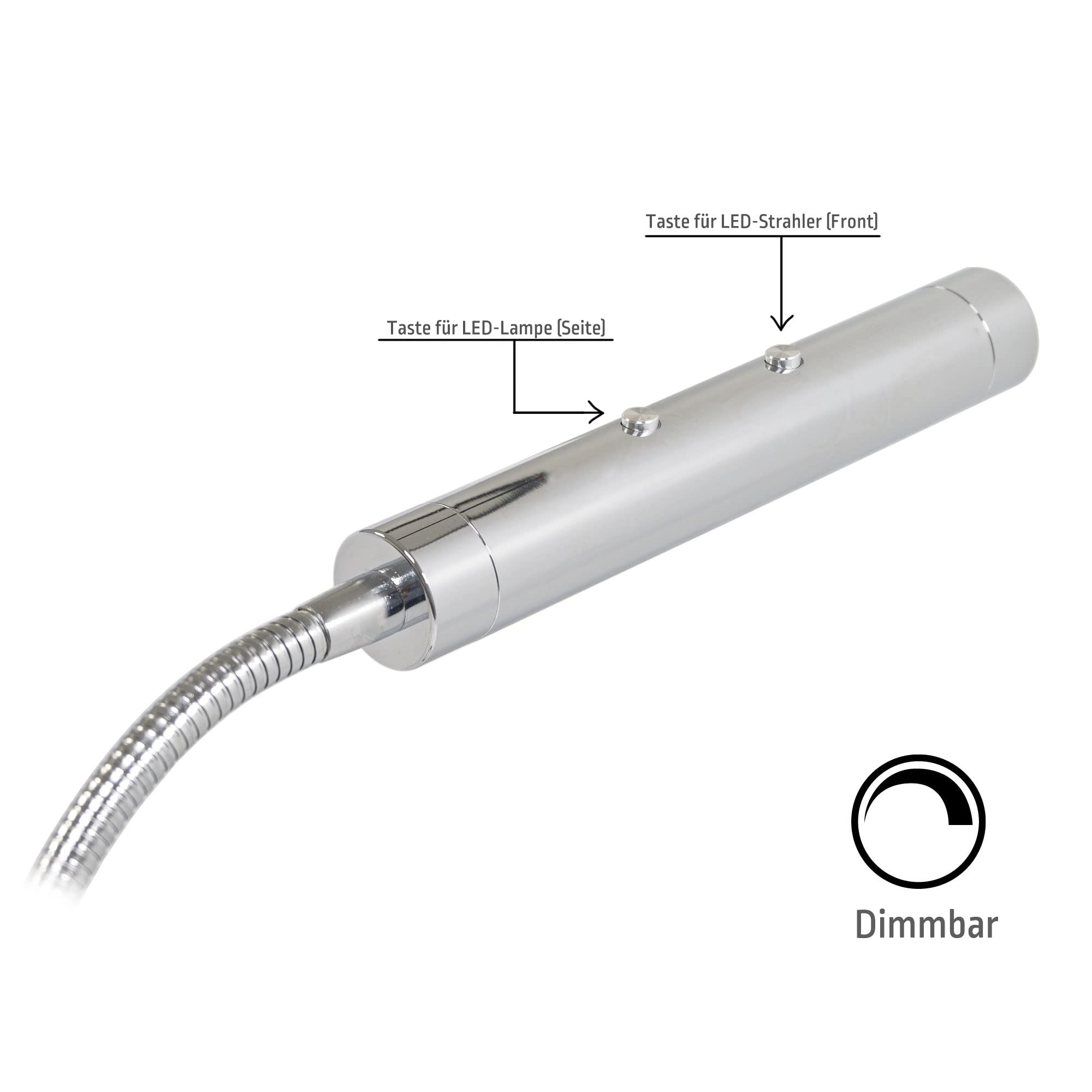 VBLED LED Schreibtischleuchte Leseleuchte zwei flammig mit usb-ladegerät 5V 2A