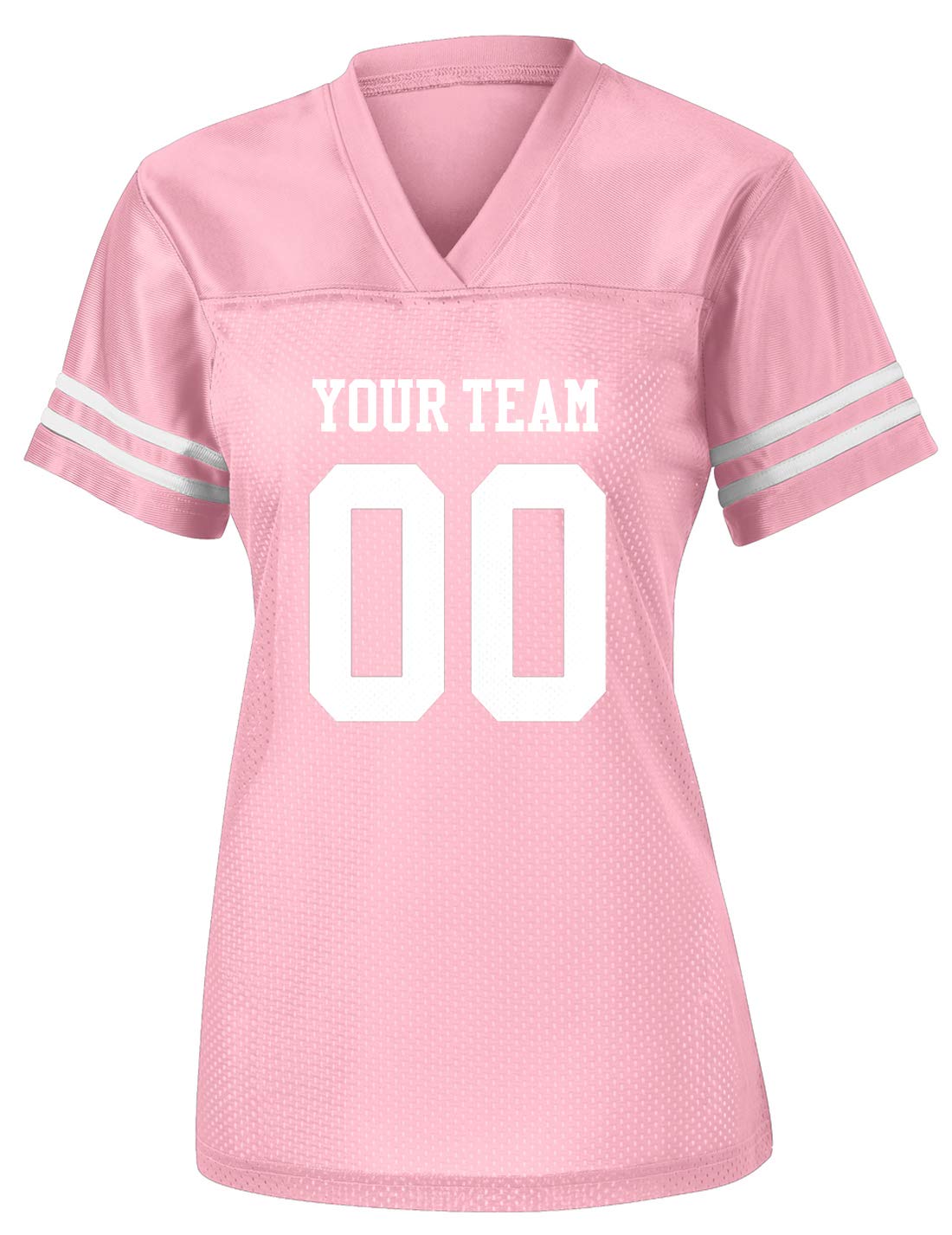 RocksolidWomens Custom Football Replica Team Jersey (XX-Large, Pink), Pink, XXL