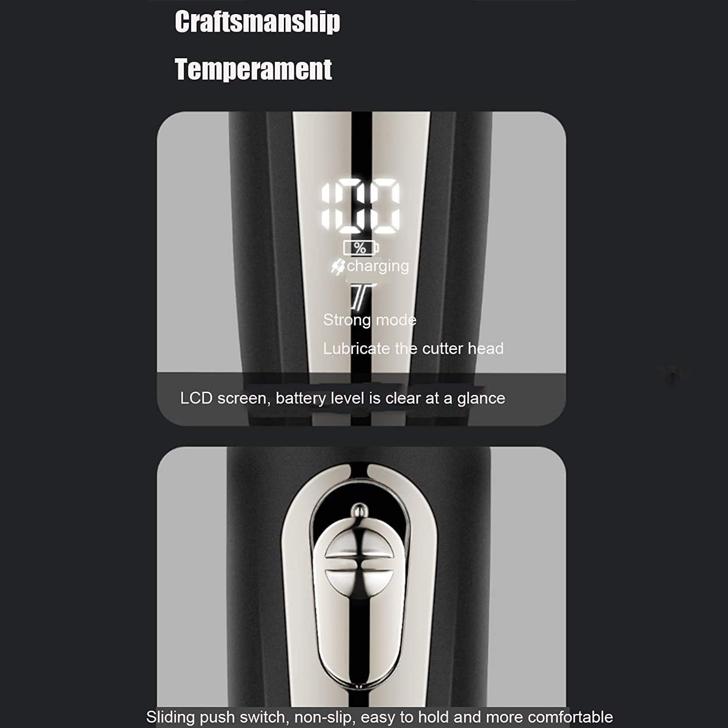 Capelli professionali - Capelli professionali - Capelli ricaricabili Trimmer Birdless Kit taglio di capelli con lame impermeabili in ceramica, regolabile a 2 velocità, per gli uomini Stilisti Bar