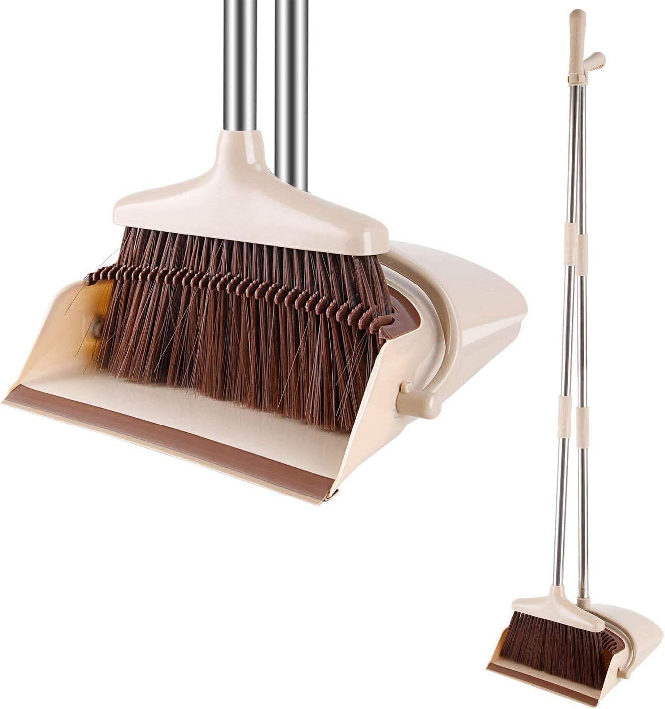 Calyrex Broom and Dustpan Foldable Set Long Handle Dustpan Extendable Sweep Set Dust pan and Broom Combo Artifact Standing Upright Foldable Set (B0C3QVWMMC) Amazon Price History, Amazon Price Tracker