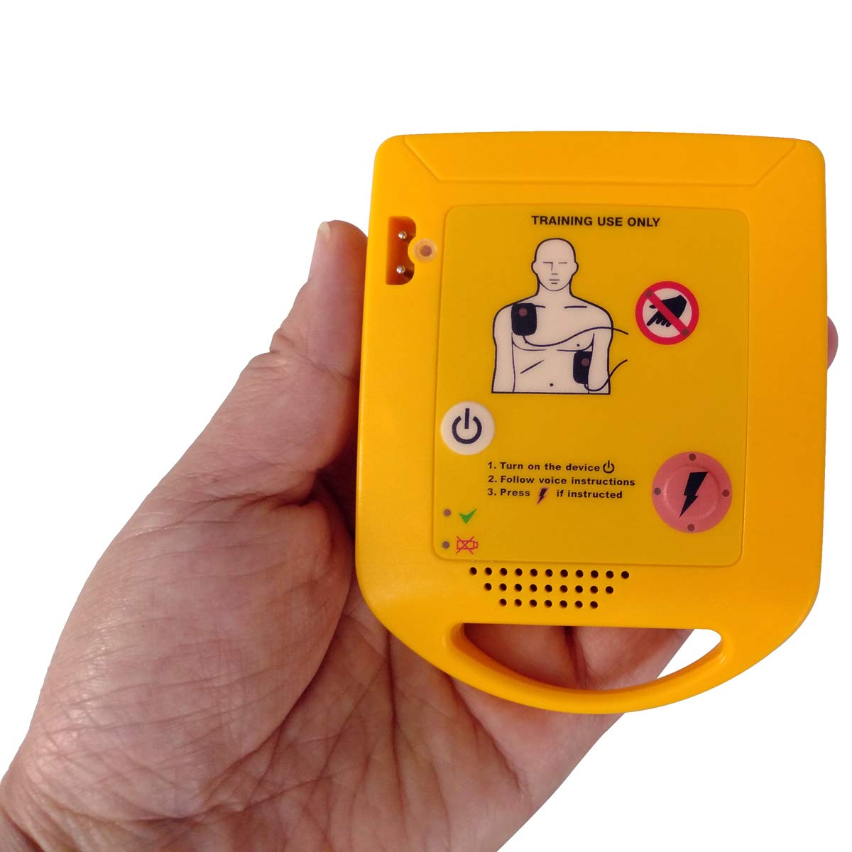 【未使用？】訓練用AED(自動体外式除細動器)　トレーニング Amazon.co.jp: AEDトレーナーセット 練習/教育目的 ポータブル CPR