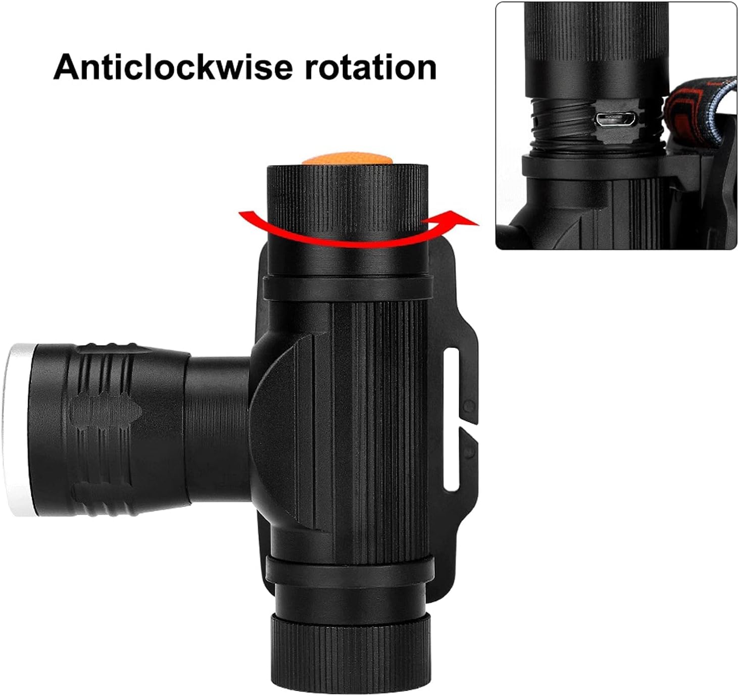 Akumulatorowa latarka czołowa LED, Zoomable Headlight USB Akumulatorowa latarka czołowa Latarka czołowa Lampa rowerowa
