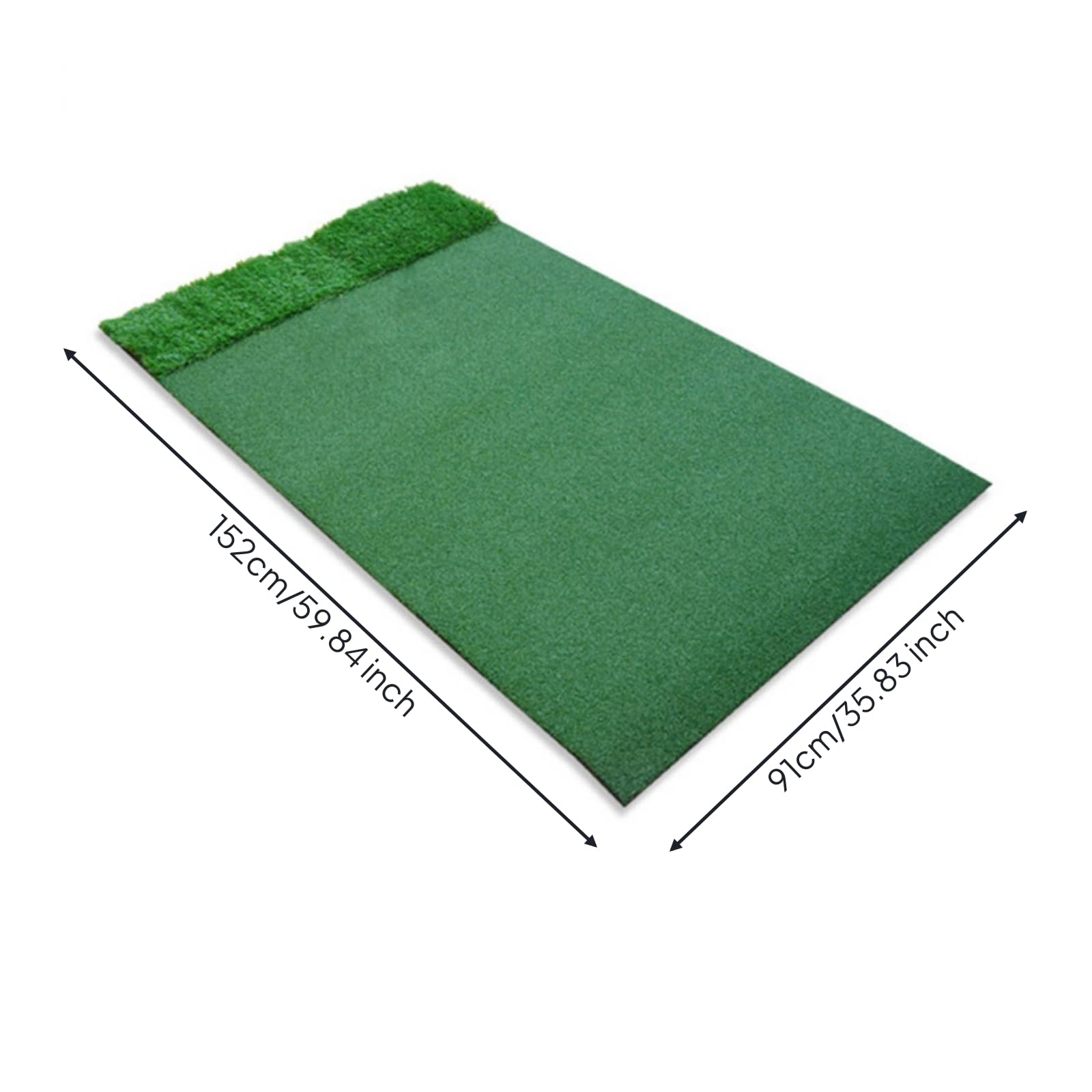 perfeclan Almohadilla de Golf Almohadilla para, Modelo De Dos Hierbas 91 152cm Base De 5mm