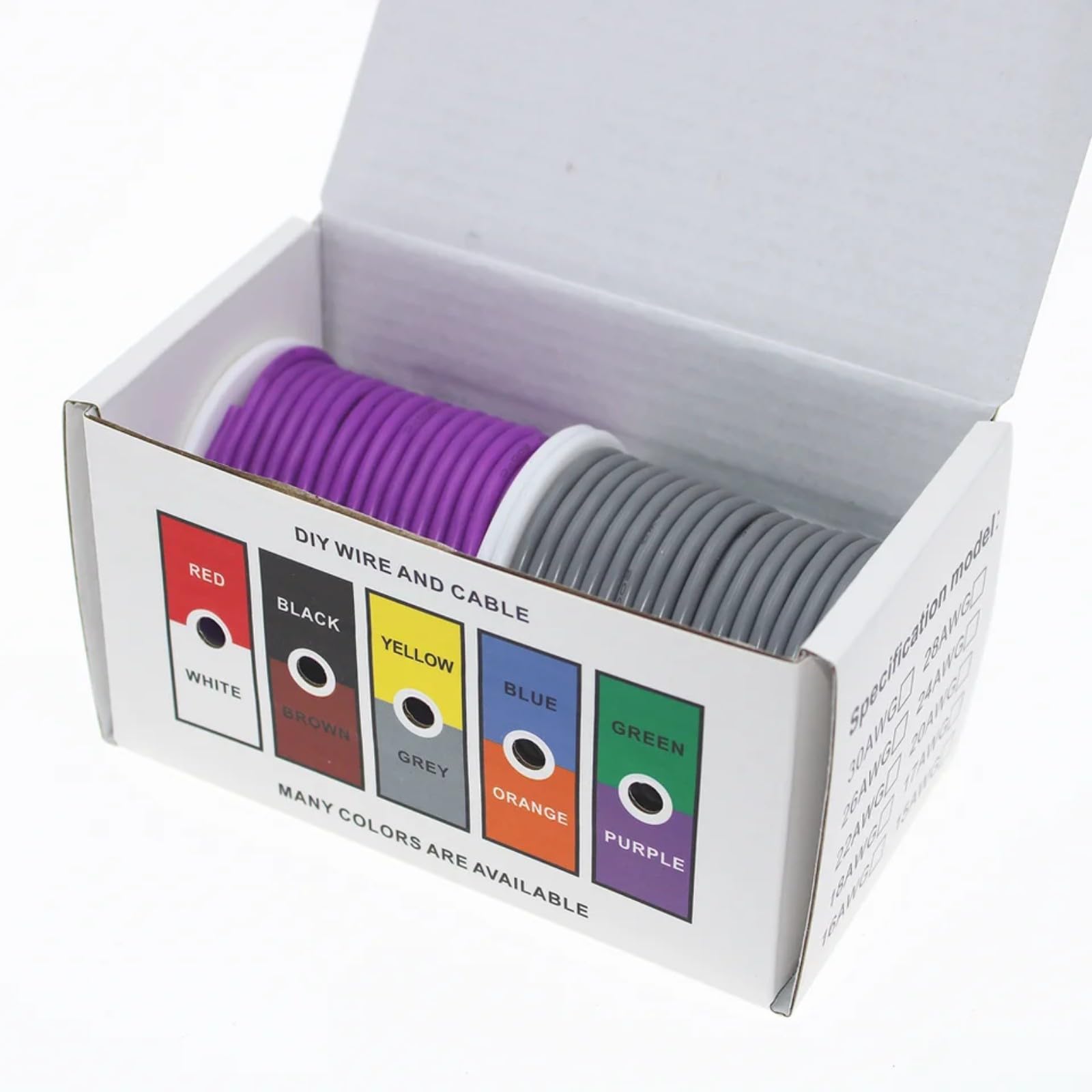 Przewody skrzynkowe-18AWG-28AWG 30AWG (Phellodendron; 30 AWG 200 metrów)