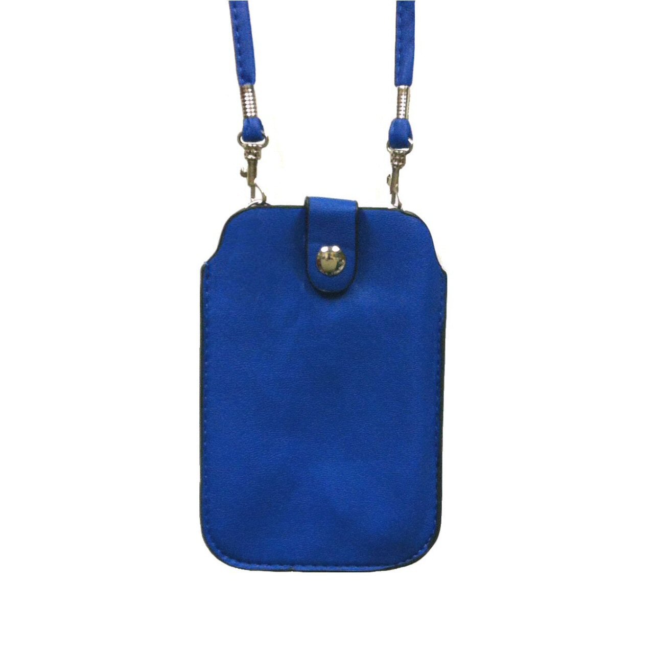 Tapp CollectionsLeather Neck Pouch for Phone (Style 2) - Blue