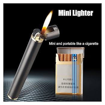 Amazon.co.jp: 調節可能な炎のタバコ型円筒ライター、レトロ砥石