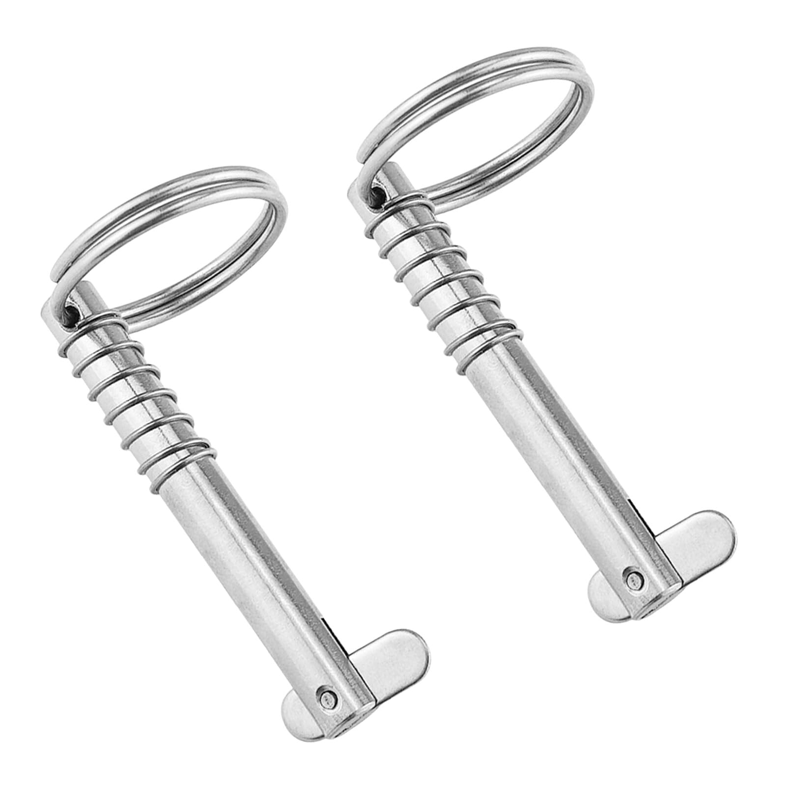 Perno di sicurezza 8x76 mm in acciaio inox 316, 2 pezzi coppiglia pieghevole, grado marino per barca