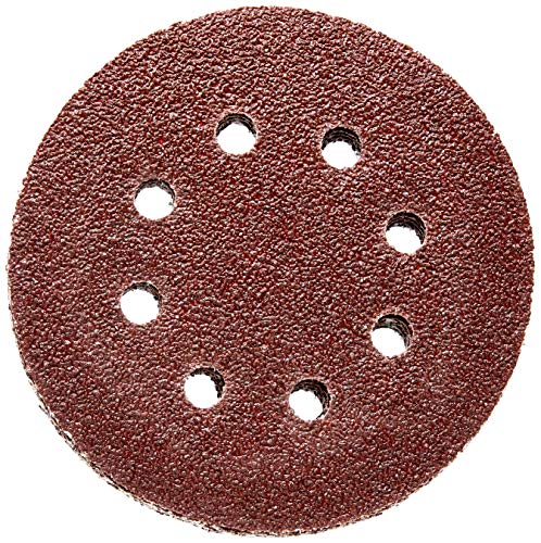 Disco de Lixa Perfurado P24 125mm 5 Peças Vermelho