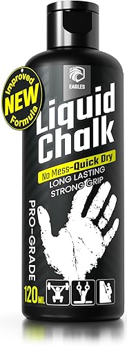 Miniatura 2 de EAGLES Pro Grade Gym Liquid Chalk 50, 120 or 280ml Mess-Free Chalk for Weightlifting, Gymnastics Rock Climbing, Pole Grip, Sports Dries in Seconds -