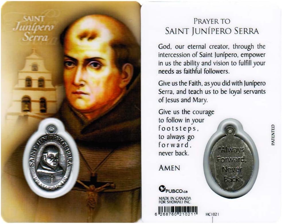 RosaryMartSaint Junipero Serra, Prayer Card