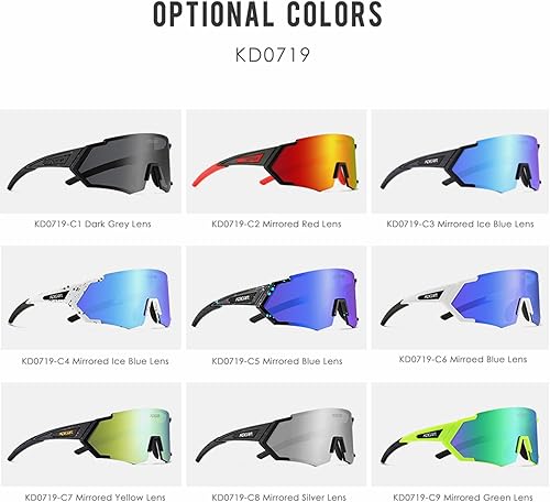 Miniatura 20 de Gafas de sol polarizadas deportivas para mujeres y hombres, UV400, gafas de ciclismo, béisbol, correr, pesca, al aire libre, resistentes al viento