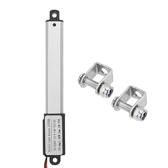 DTGN DC12V Mini Electric Linear Actuator 3"Stroke - 188N/42.3lbs - 0.2"/s Speed IP54 Waterproof Linear Actuator W/Brackets & Screws for Robotics, Cabinets, Home Automation