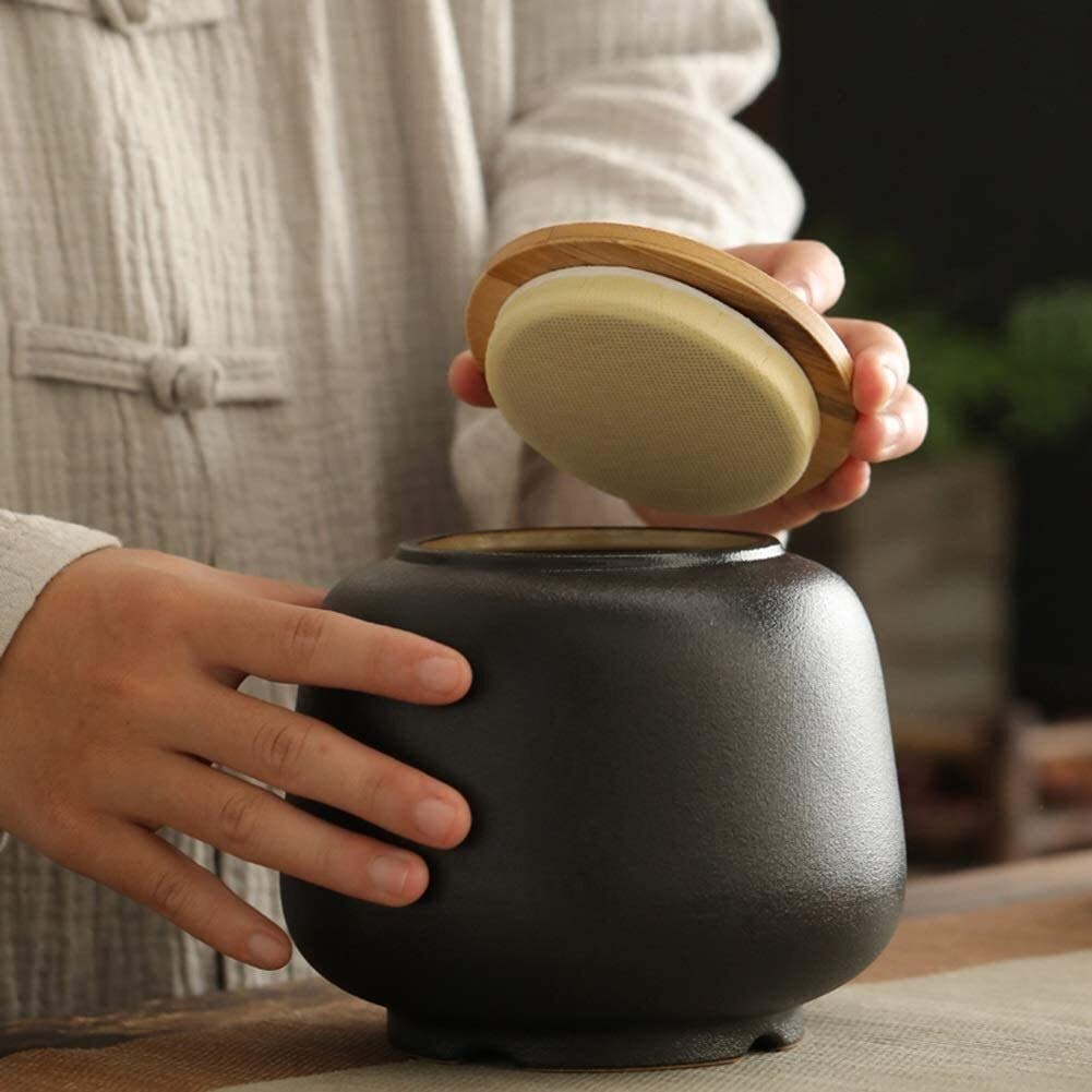 Urne per cremazione di ceneri Urna decorativa Urna funebre per piccole quantità di ceneri umane Mini vaso in ceramica (bianco)