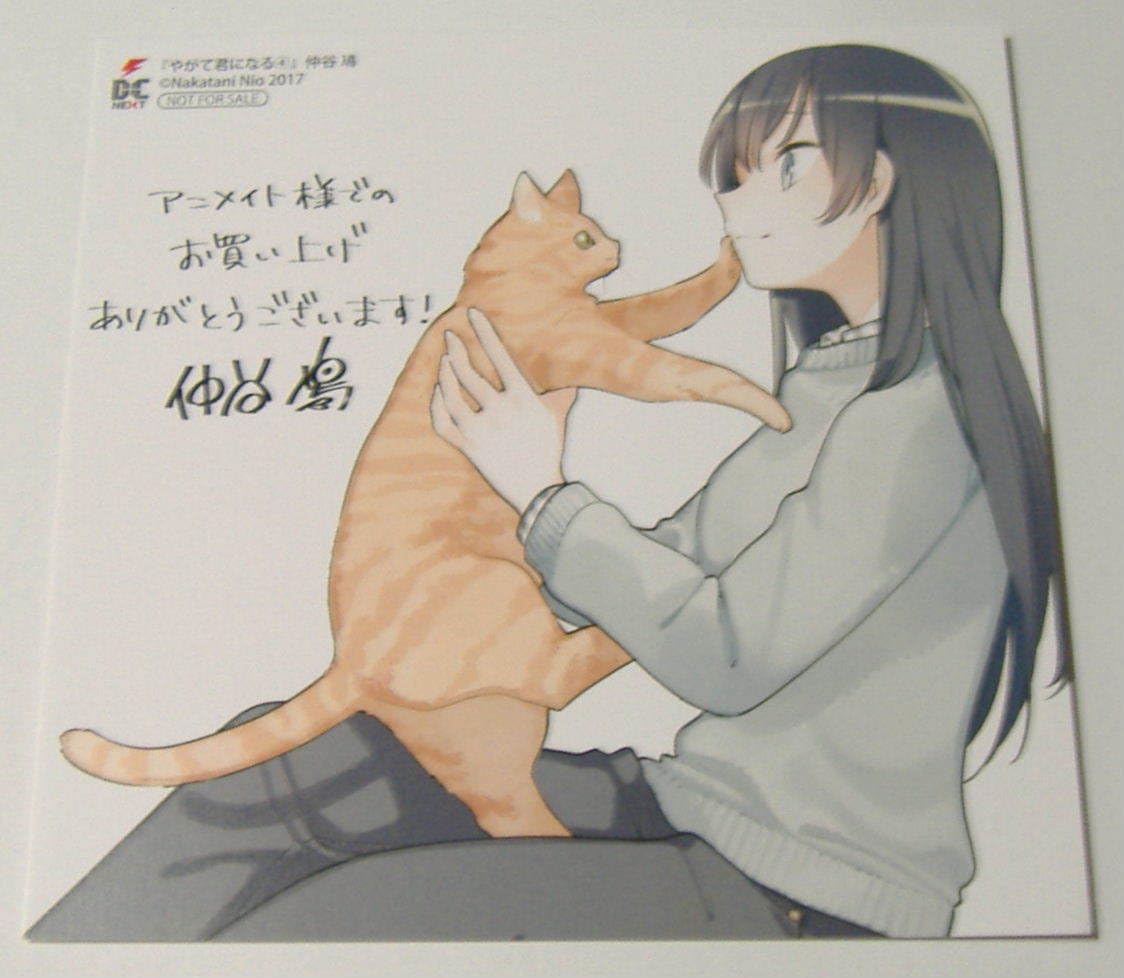 新品 やがて君になる イラストカード4枚とリーフレット 新品