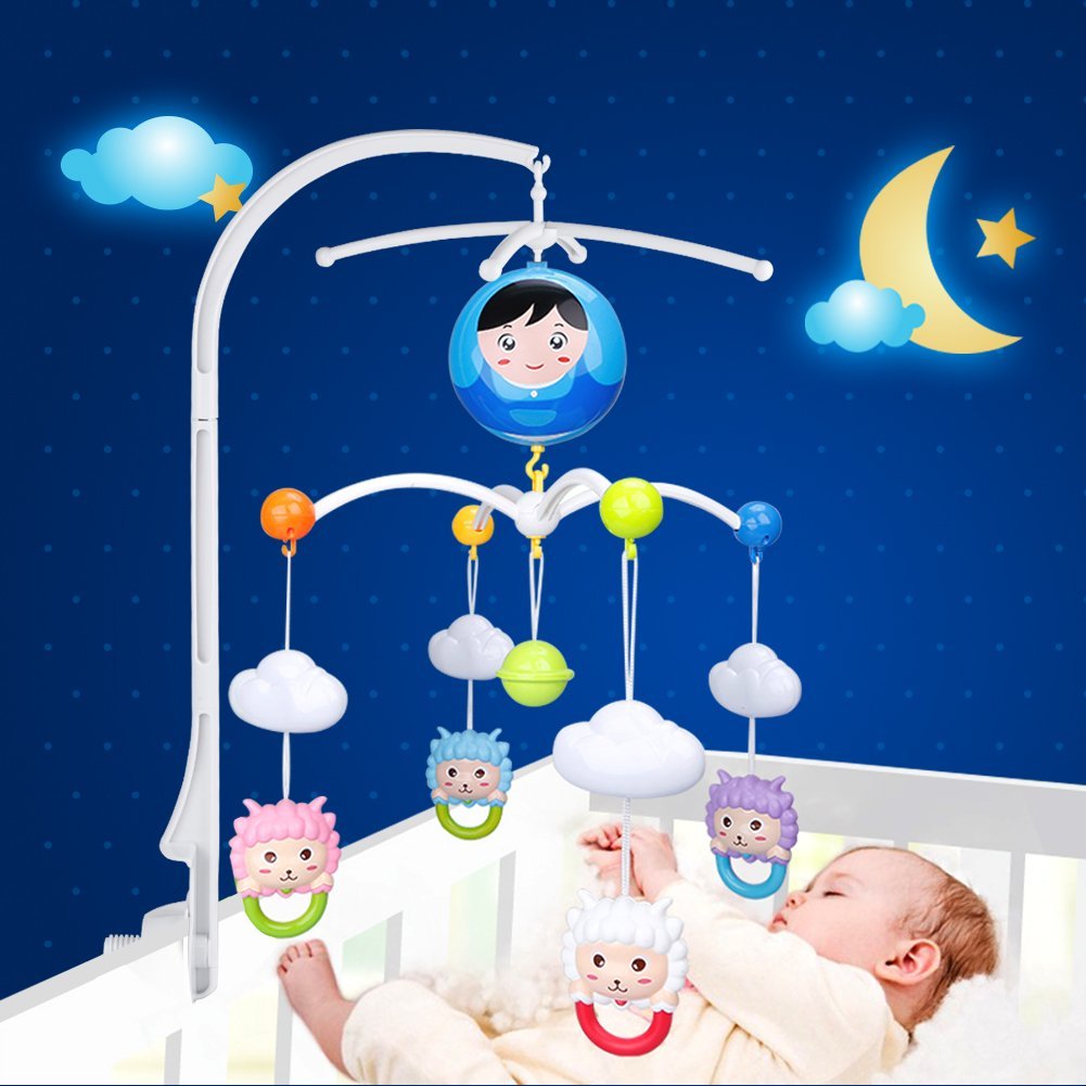 26 Inch Baby Crib Mobile, Mobile Arm for Crib, ABS Plastic Infant Music Box Holder Arm Bracket for Bed Holder or Baby Bed Toy Decoration Holder
