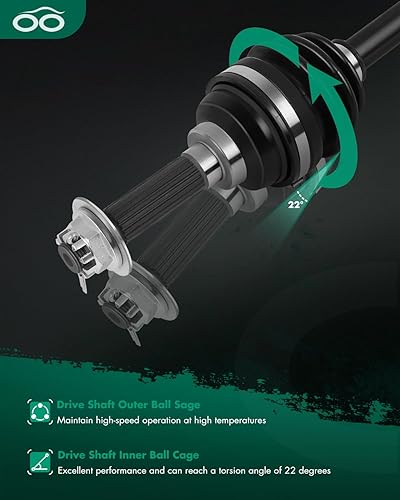 Vista 810 de SCITOO 1333081 1333947 Eje CV trasero izquierdo derecho para 2016-2020 para Polaris General 1000 2017-2020 para Polaris General 4 1000 2015-2018