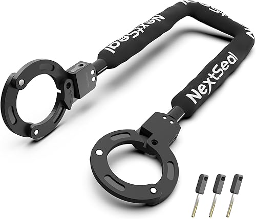 Candado eléctrico para scooter, cerradura de scooter de alta seguridad, bloqueo sin llave, cerradura de cadena antirrobo de 35.5 pulgadas con llave,