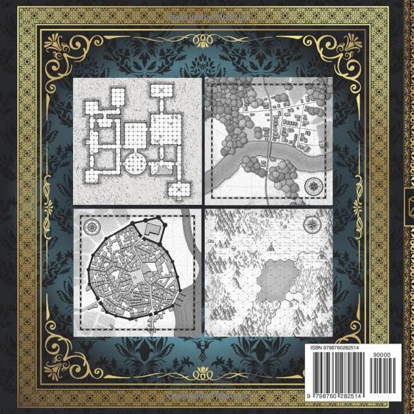 Fantasy Maps for Game Master - Dungeons, Towns, Villages, Worlds: Diverse Collection of 80 Maps for Tabletop RPG | Quest Inspiration for Players | Aid for Lazy Storytellers - Image 2