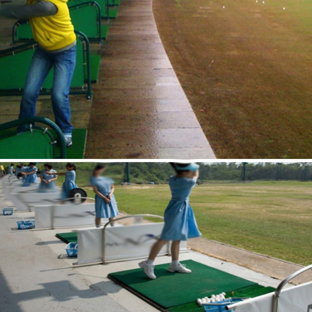 XLIHAWY Golf Mat, Artificial Turf Golf Practice Mats, Golf Training Mat with Non-Skid EVA Rubber Bottom for Indoor Outdoor School(1x1.25m)