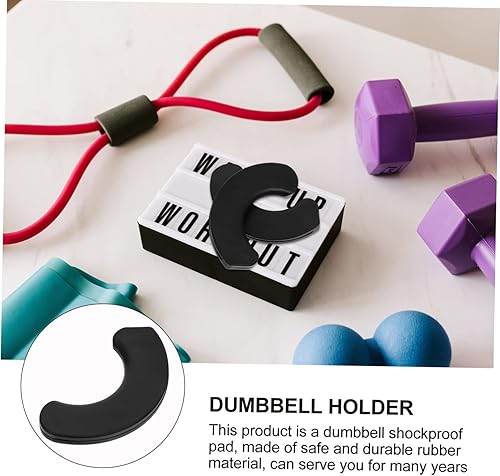 Miniatura 6 de 20 piezas de soporte para mancuernas, equipo de entrenamiento portátil, accesorios de fitness, protector de piso, empuñaduras de mancuernas,
