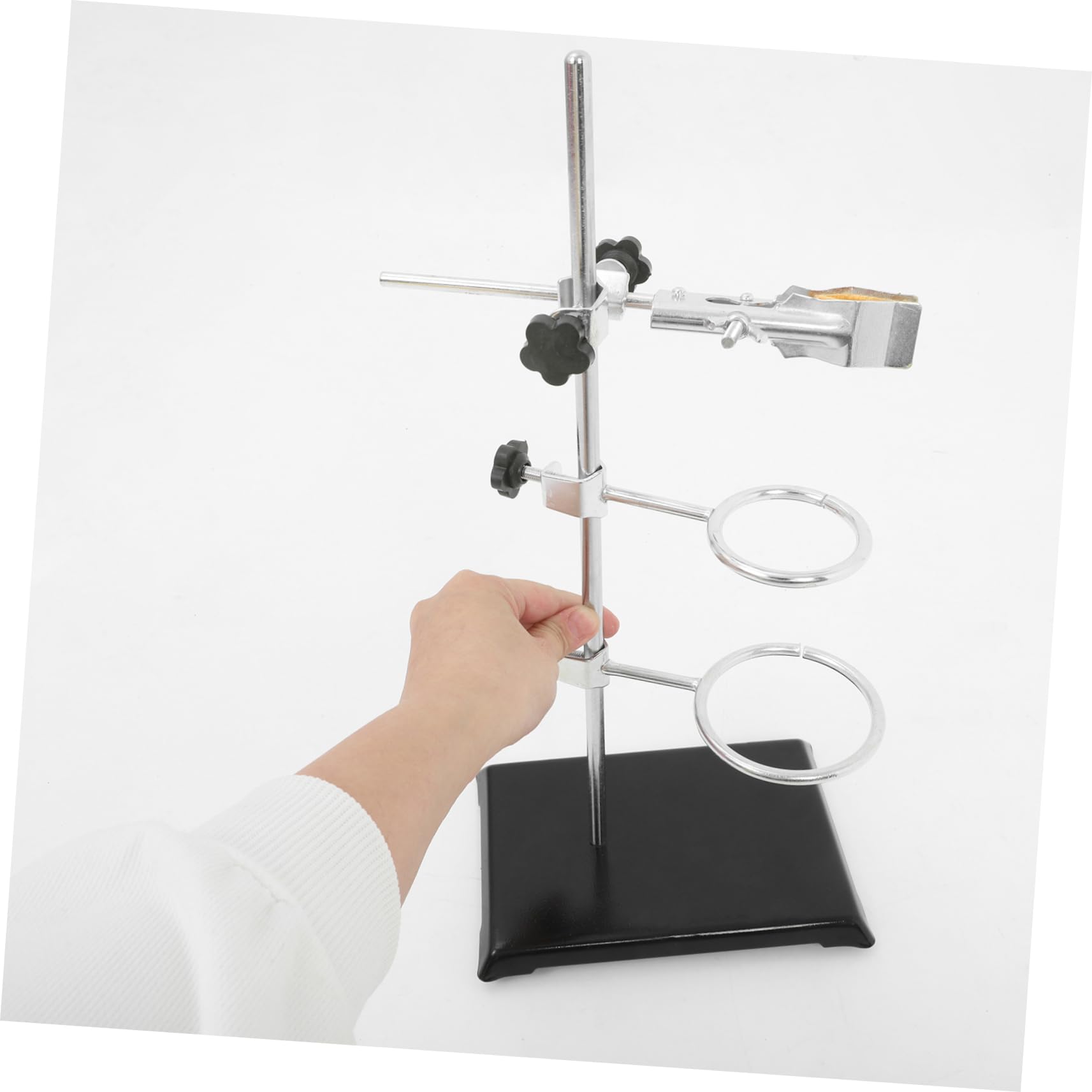 ABOOFAN Soporte De Anillo Para Tubos De Ensayo Soporte De Laboratorio De Hierro Abrazadera Para Vaso De Precipitados Para Química Mesa Material Resistente