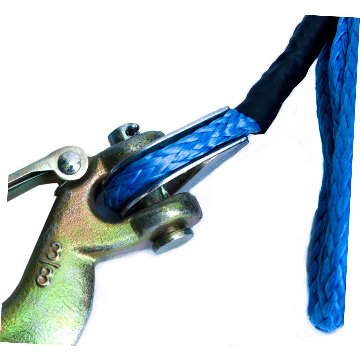 PRETYZOOM Corda da Traino Auto in Nylon Blu, Alta Resistenza e Buona Tenacità, Ganci in Acciaio Inox per Rimorchio e Uso Fuoristrada