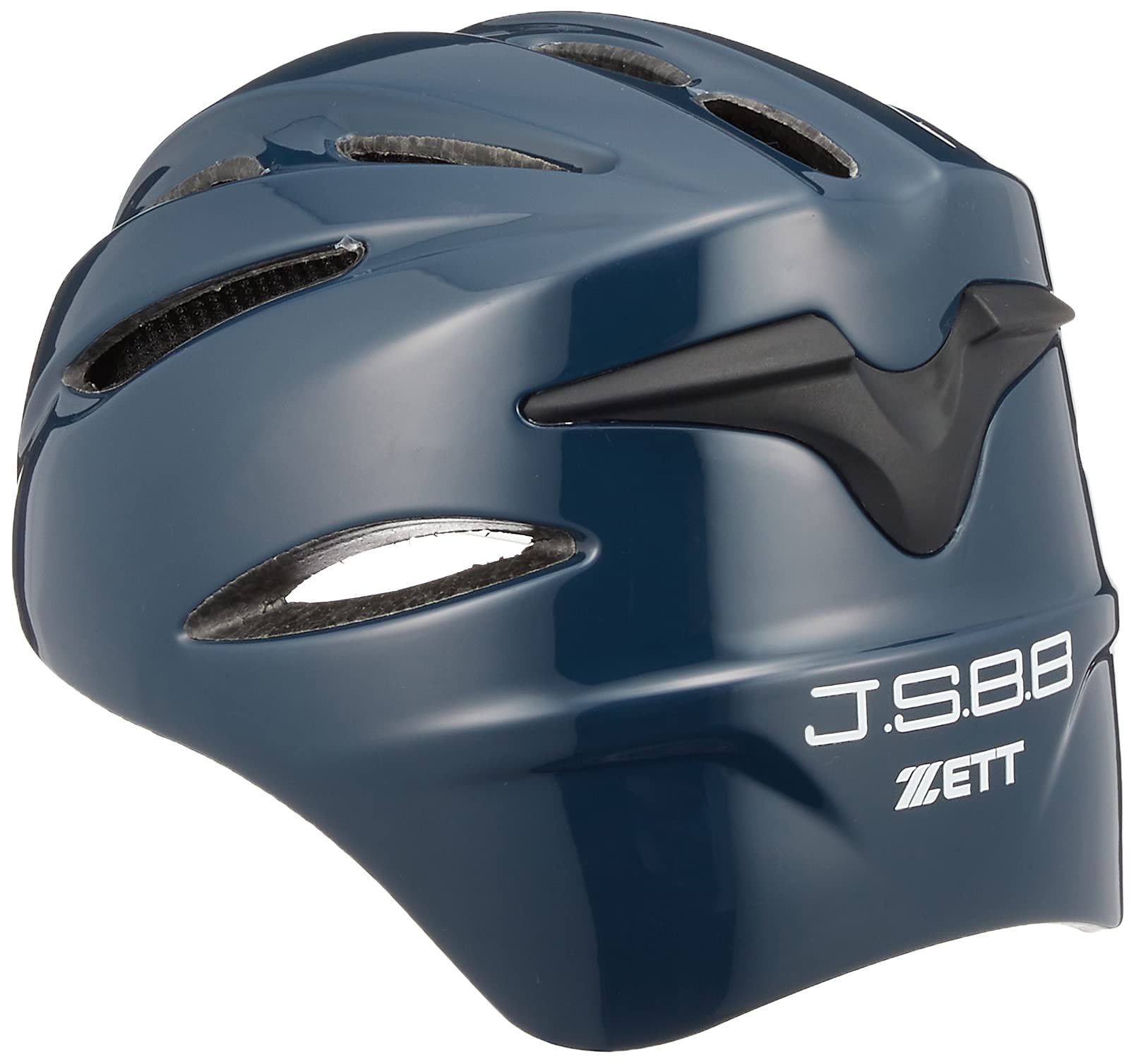 Amazon | ゼット(ZETT)軟式野球 キャッチャー用 ヘルメット ネイビー S