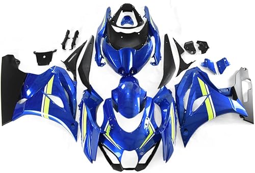 WYNMOTO Kit de carenados de plástico azul para Suzuki 2017-2021 GSXR1000 K17 GSXR 1000 17-21 Molde de inyección ABS Kit de carrocería del mercado de