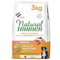 Natural Trainer Sensitive No Gluten Cibo per Cani Adulti con Salmone, 3Kg