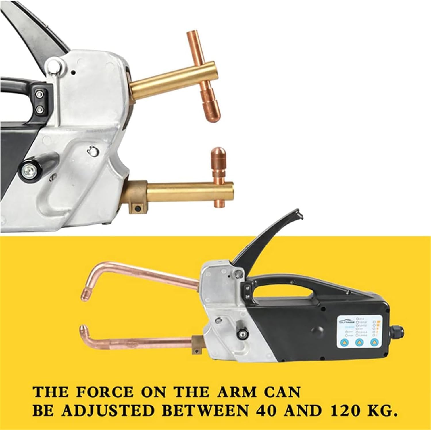 Soldadora por puntos portátil de 220 V, pistola de soldadura de mano de 3000 A, máquina de soldadura de doble cara para reparación de chapa, carrocería automática
