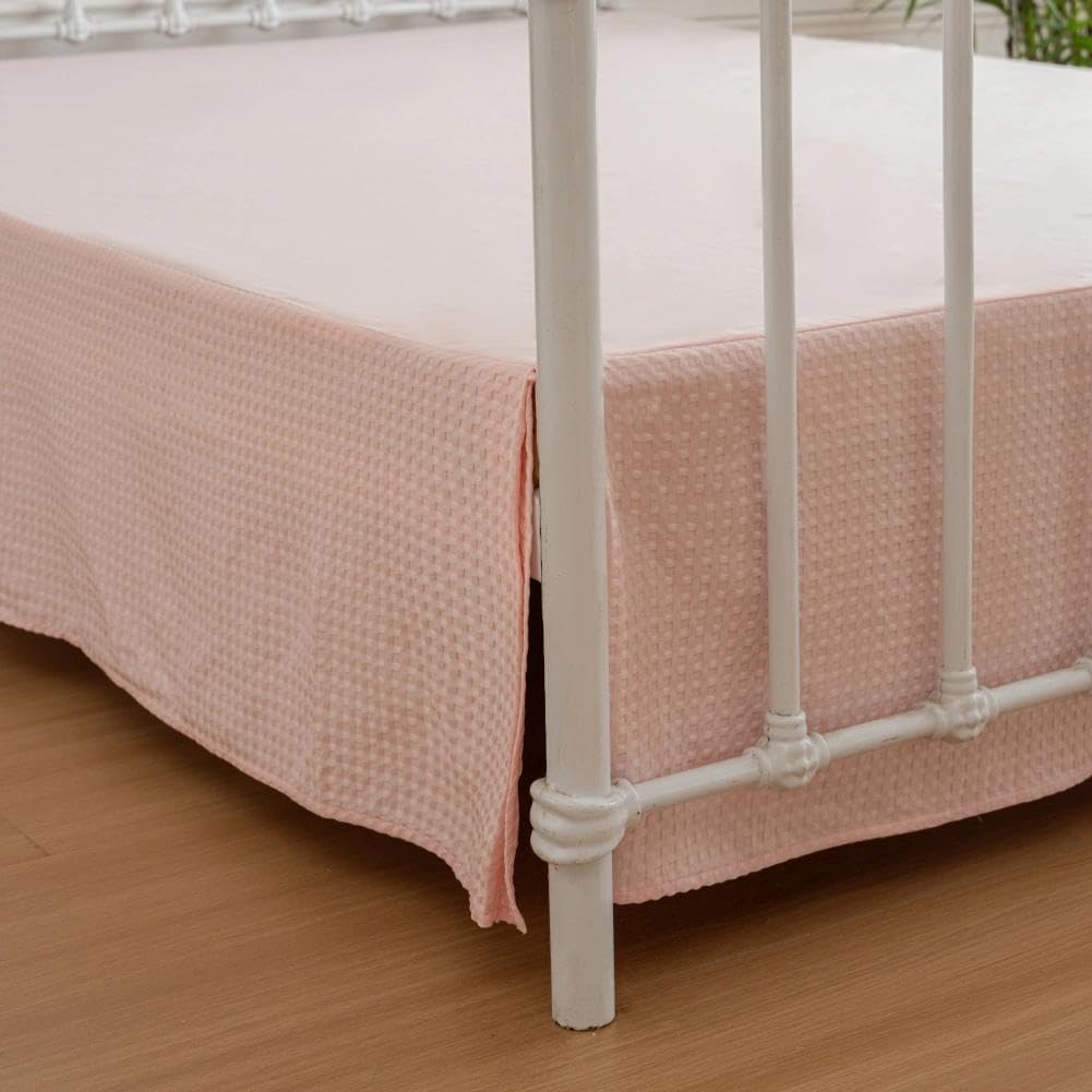 Photo 1 of xuan dian Full Bed Skirt 18" Drop Blush