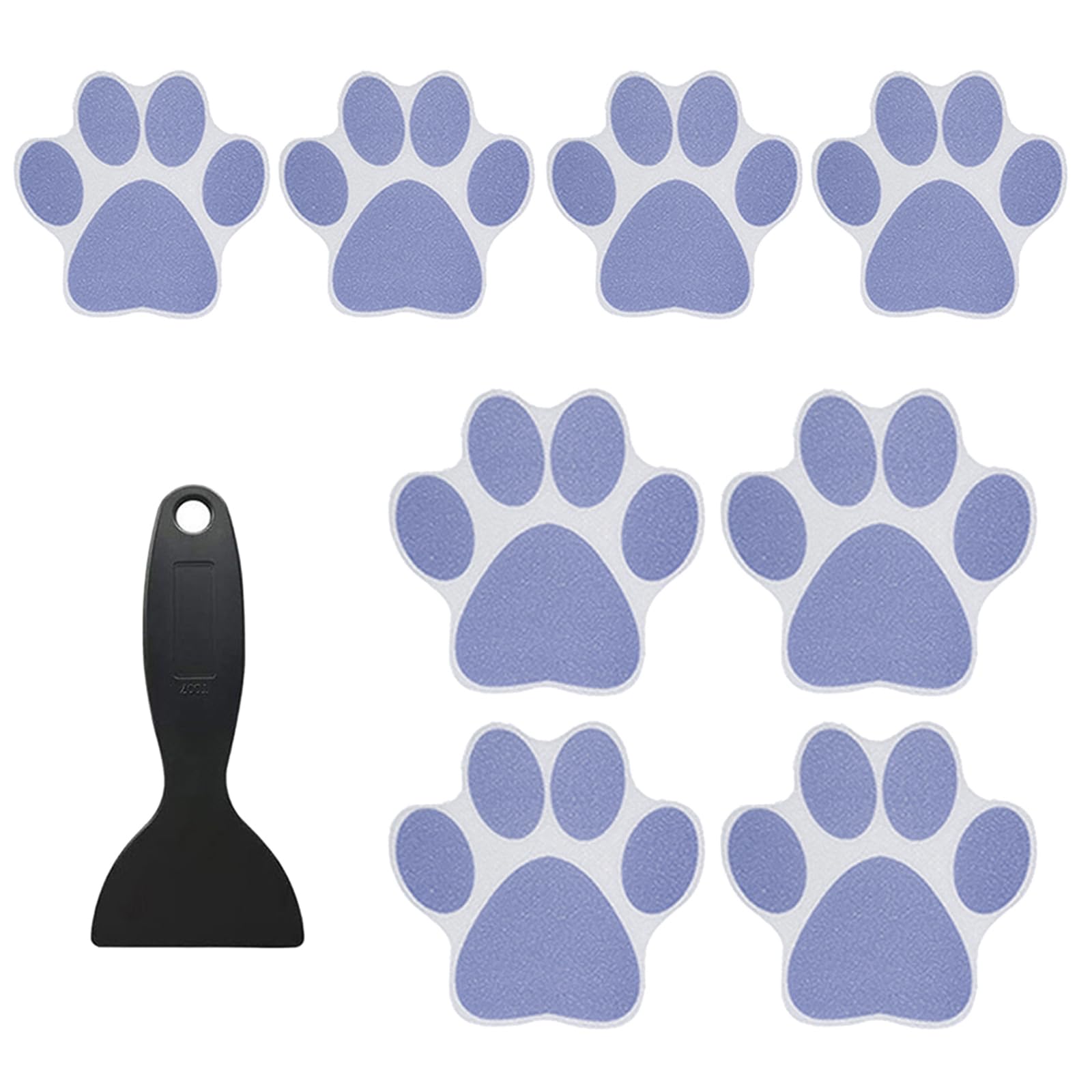 Tsophreniq 8pcs Non Skid Bathtub Decals Non Slip Stickers for Stairs, Ladders Playful Designs for Bathing Environment Slip Resistant Stickers