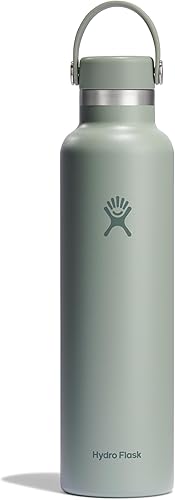 Miniatura 38 de HYDRO FLASK - Botella de agua de acero inoxidable con aislamiento térmico; antiderrame, a prueba de fugas; 21 onzas, color naranja (Sandpiper)