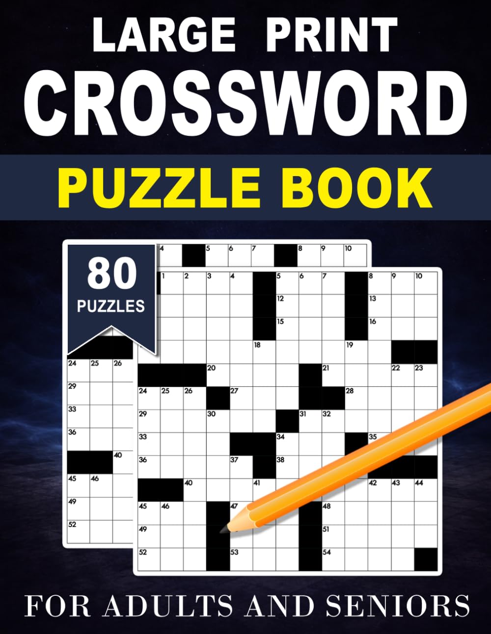 Crossword Puzzle Book for Adults & Seniors: Large Print Crosswords Designed for Relaxation, Focus, and Easy Solving
