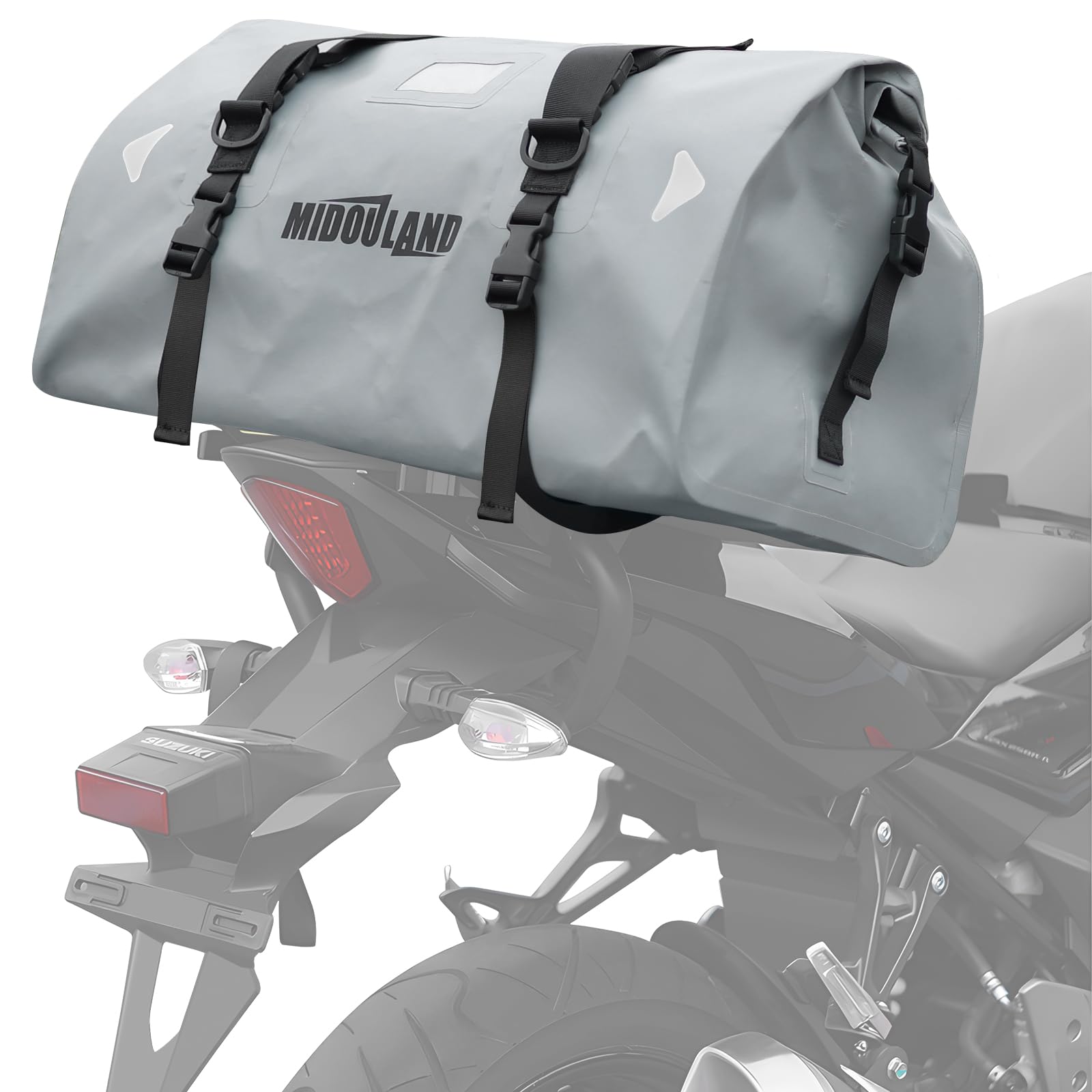 シートバッグ　防水　大容量　ベルトあり Amazon | バイク用シートバッグ 大容量 600D PVC IPX6 完全防水 防塵